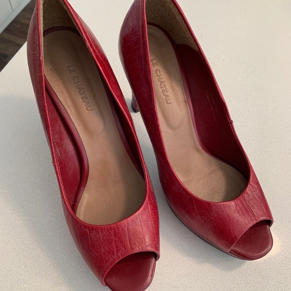 High heal leather shoes - Picture 1 of 3